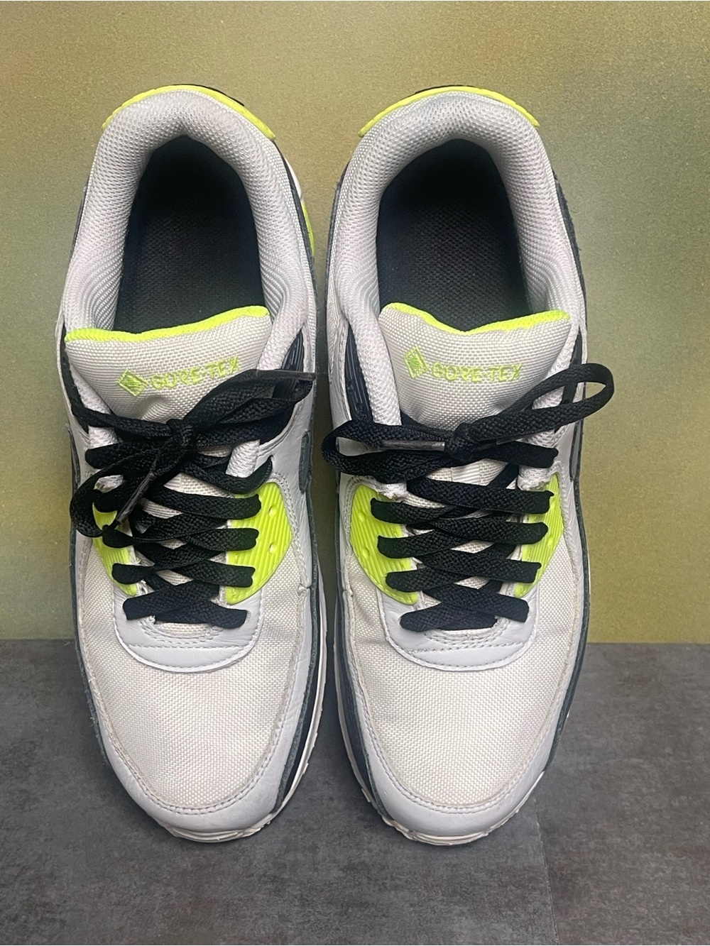 Nike Air Max 90 GTX Men's Sneakers Volt Summit White Cool Grey Size 8.5 - Picture 10 of 16